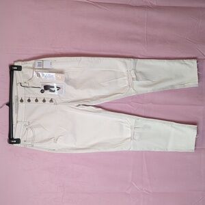 Tinseltown Distressed Exposed Button Fly Cream Must Have Skinny Jeans size 15